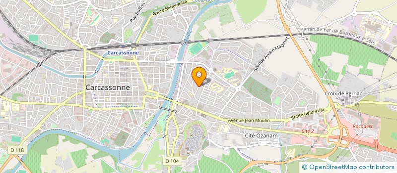 localisation de l'entreprise MONSIEUR MATHIEU MONDO  CARCASSONNE