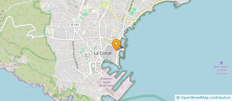 localisation de l'entreprise MONSIEUR MATHIEU MONDOLONI  LA CIOTAT