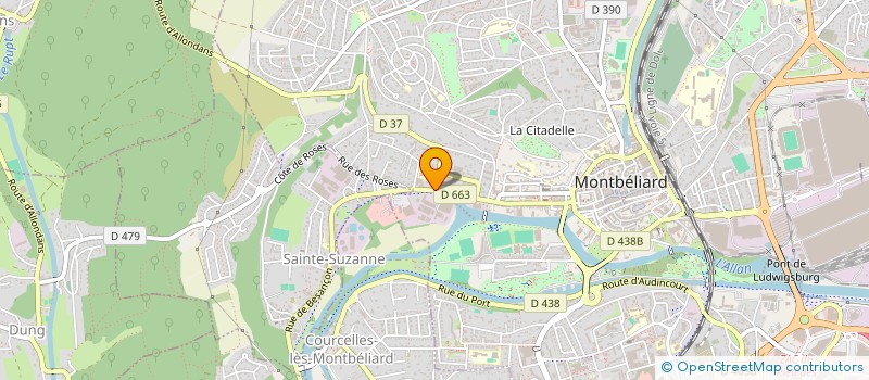 localisation de l'entreprise MONSIEUR MATHIEU MONIOT  MONTBELIARD