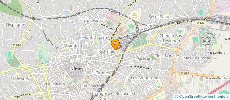 localisation de l'entreprise MONSIEUR MATHIEU MONMARSON  NIMES