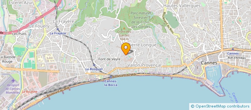 localisation de l'entreprise MONSIEUR MATHIEU MONTAGNE  CANNES