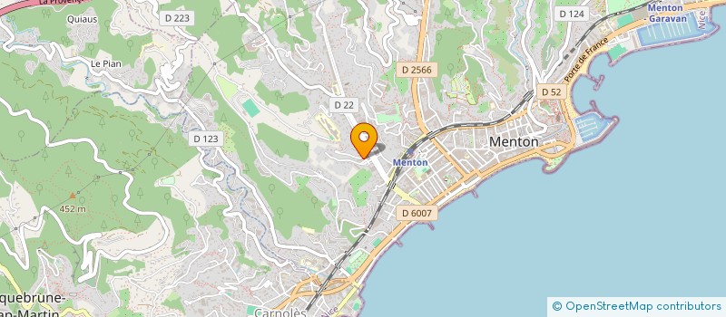 localisation de l'entreprise MONSIEUR MATHIEU MORBIN à MENTON