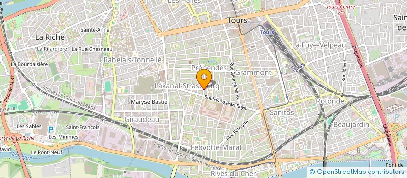 localisation de l'entreprise MONSIEUR MATHIEU MOREAU  TOURS