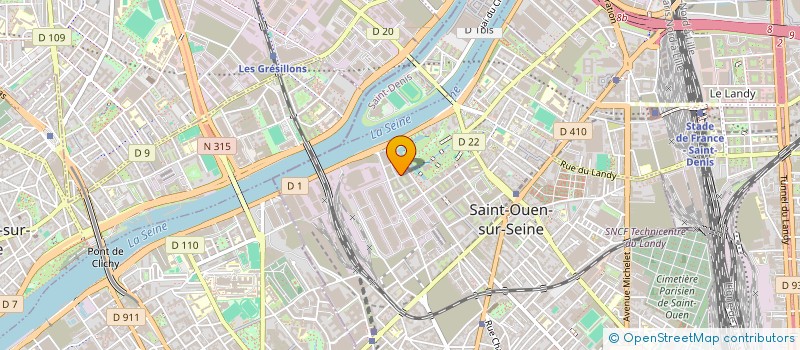 localisation de l'entreprise MONSIEUR MATHIEU MOREL à SAINT-OUEN-SUR-SEINE