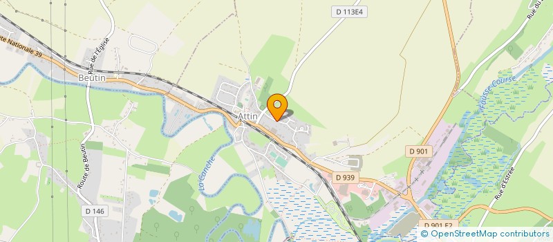 localisation de l'entreprise MONSIEUR MATHIEU MOREL  ATTIN