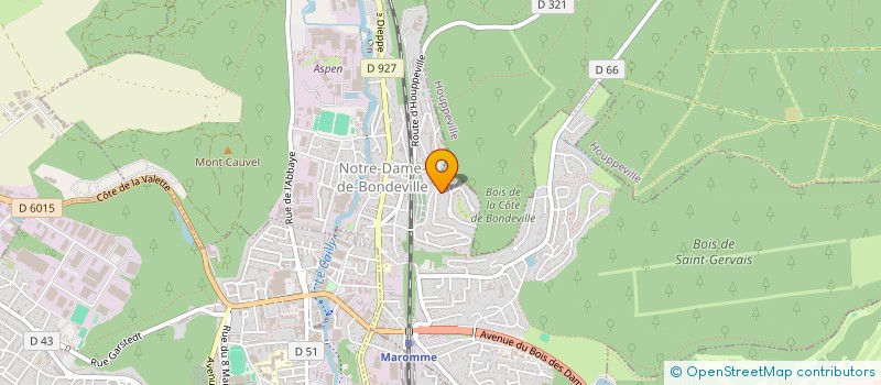 localisation de l'entreprise MONSIEUR MATHIEU MOREL  NOTRE-DAME-DE-BONDEVILLE