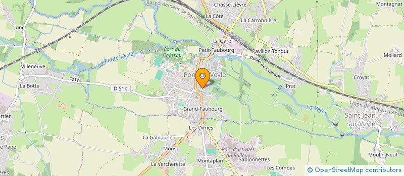 localisation de l'entreprise MONSIEUR MATHIEU MORIN  PONT-DE-VEYLE