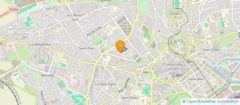 localisation de l'entreprise MONSIEUR MATHIEU MORLET à CAEN