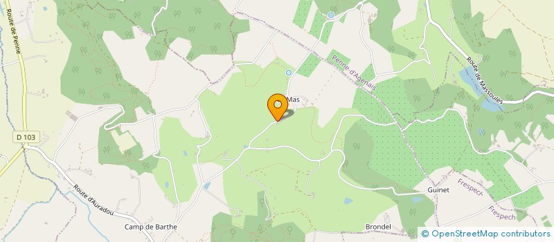 localisation de l'entreprise MONSIEUR MATHIEU MORTERA  AURADOU