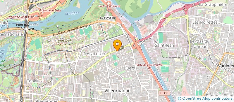 localisation de l'entreprise MONSIEUR MATHIEU MOUCHEL  VILLEURBANNE