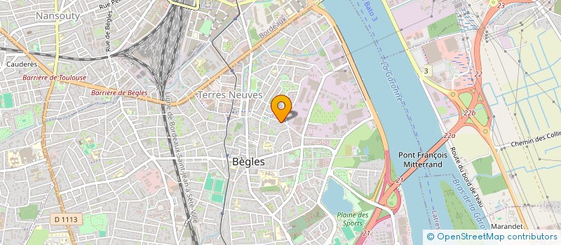 localisation de l'entreprise MONSIEUR MATHIEU MOUILLIERE  BEGLES