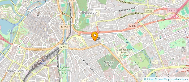 localisation de l'entreprise MONSIEUR MATHIEU MOULET à METZ