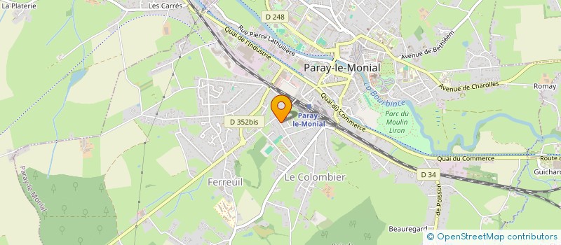 localisation de l'entreprise MONSIEUR MATHIEU MOULIA  PARAY-LE-MONIAL