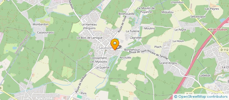 localisation de l'entreprise MONSIEUR MATHIEU MOULIS  SAUBION