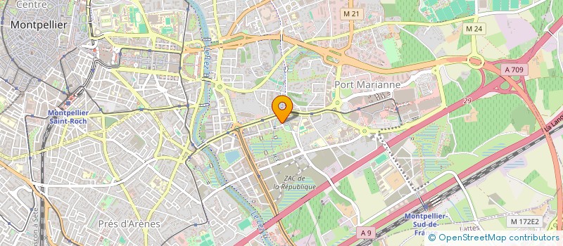 localisation de l'entreprise MONSIEUR MATHIEU MOURET à MONTPELLIER