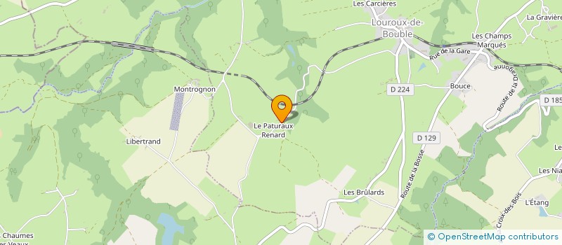 localisation de l'entreprise MONSIEUR MATHIEU MOYSON  LOUROUX-DE-BOUBLE