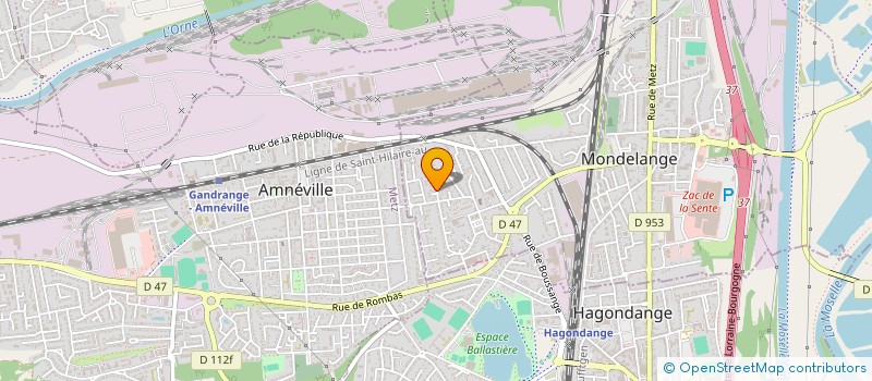 localisation de l'entreprise MONSIEUR MATHIEU MULLER  MONDELANGE