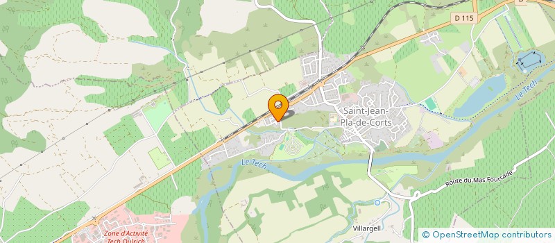 localisation de l'entreprise MONSIEUR MATHIEU MUNOZ  SAINT-JEAN-PLA-DE-CORTS