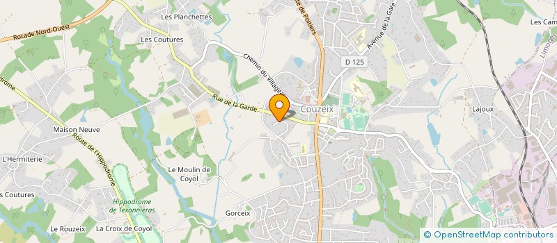 localisation de l'entreprise MONSIEUR MATHIEU NABARLAS  COUZEIX