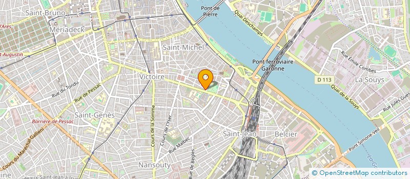 localisation de l'entreprise MONSIEUR MATHIEU NAULLEAU  BORDEAUX