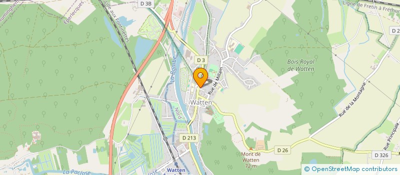 localisation de l'entreprise MONSIEUR MATHIEU NAVET  WATTEN