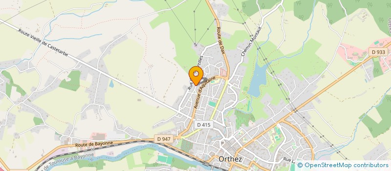 localisation de l'entreprise MONSIEUR MATHIEU NETO  ORTHEZ