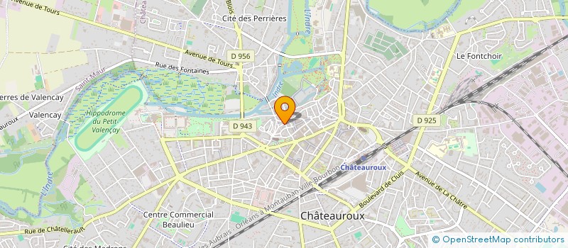 localisation de l'entreprise MONSIEUR MATHIEU NICAUD à CHATEAUROUX