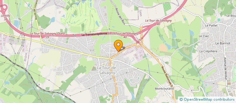 localisation de l'entreprise MONSIEUR MATHIEU NICOLAS  LA TOUR-DE-SALVAGNY