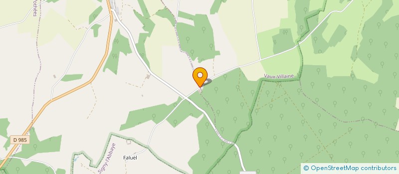 localisation de l'entreprise MONSIEUR MATHIEU NIVELLE  VAUX-VILLAINE