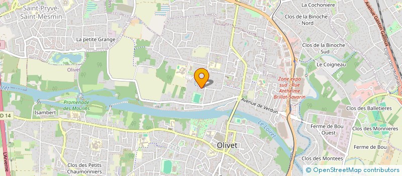 localisation de l'entreprise MONSIEUR MATHIEU NOEL à OLIVET
