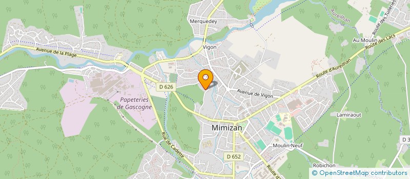 localisation de l'entreprise MONSIEUR MATHIEU OLHASQUE  MIMIZAN