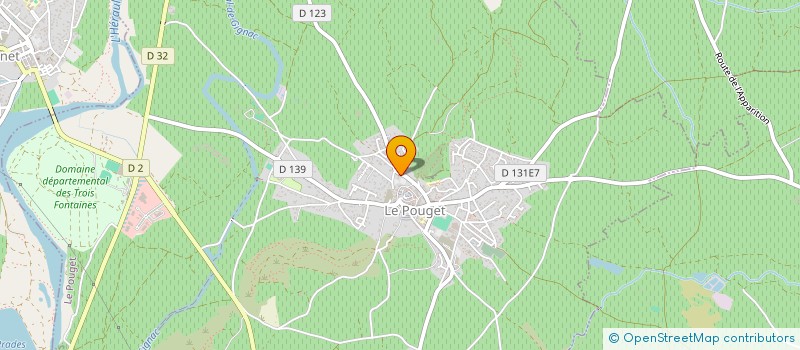 localisation de l'entreprise MONSIEUR MATHIEU OLIVE  LE POUGET