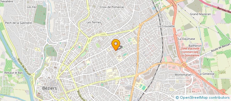 localisation de l'entreprise MONSIEUR MATHIEU OLLEON  BEZIERS