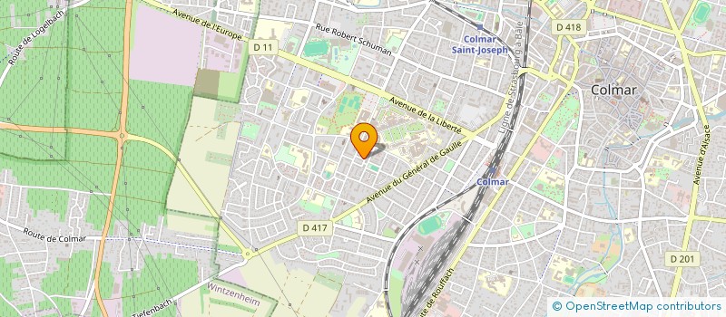 localisation de l'entreprise MONSIEUR MATHIEU OTT  COLMAR
