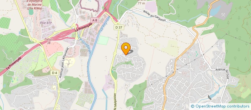 localisation de l'entreprise MONSIEUR MATHIEU OUDEVILLE à FREJUS