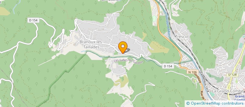localisation de l'entreprise MONSIEUR MATHIEU PANTEL  BRANOUX-LES-TAILLADES