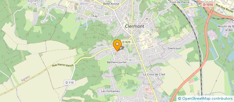 localisation de l'entreprise MONSIEUR MATHIEU PARISSE  CLERMONT