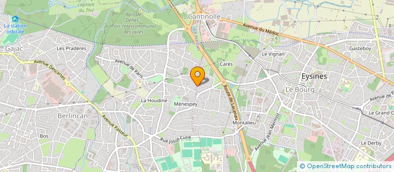 localisation de l'entreprise MONSIEUR MATHIEU PASCAL  EYSINES