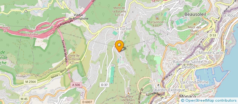 localisation de l'entreprise MONSIEUR MATHIEU PATRAS  LA TURBIE