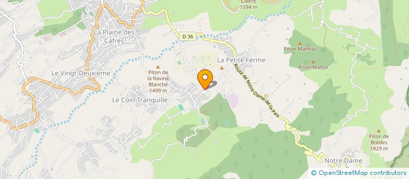 localisation de l'entreprise MONSIEUR MATHIEU PAYET à LE TAMPON