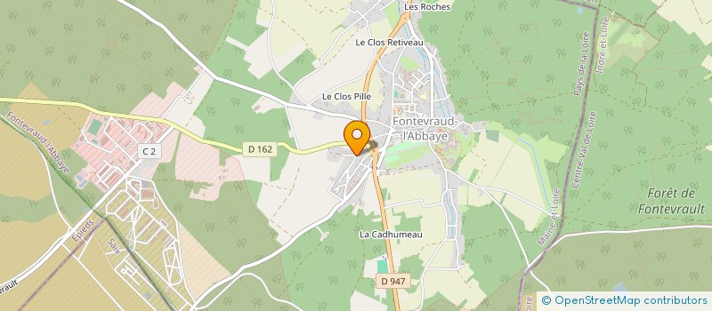 localisation de l'entreprise MONSIEUR MATHIEU PECQUERY  FONTEVRAUD-L'ABBAYE