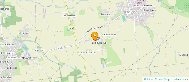 localisation de l'entreprise MONSIEUR MATHIEU PELTIER à CHALEINS
