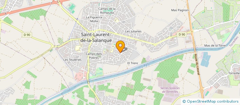 localisation de l'entreprise MONSIEUR MATHIEU PERALTA  SAINT-LAURENT-DE-LA-SALANQUE