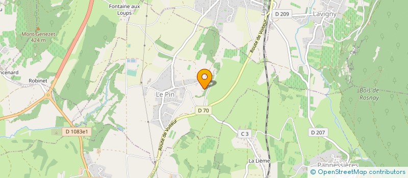 localisation de l'entreprise MONSIEUR MATHIEU PERDRIER  LE PIN