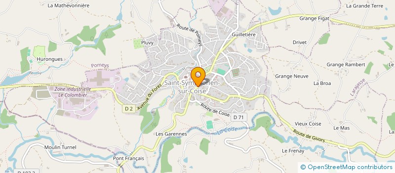 localisation de l'entreprise MONSIEUR MATHIEU PERISSE à SAINT-SYMPHORIEN-SUR-COISE