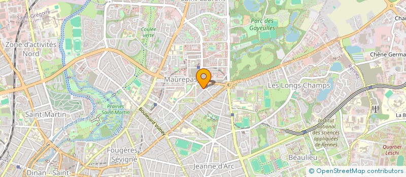 localisation de l'entreprise MONSIEUR MATHIEU PERON  RENNES