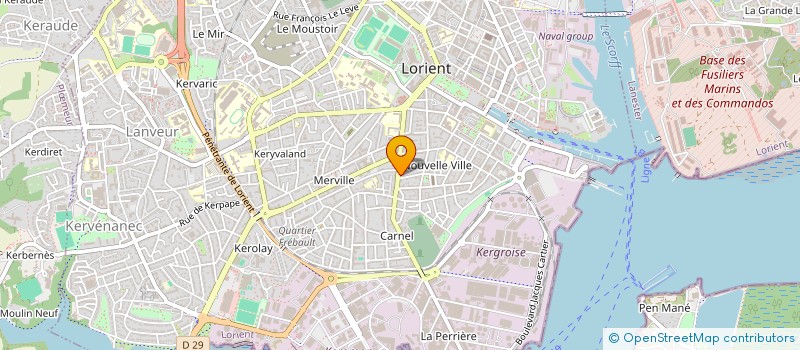localisation de l'entreprise MONSIEUR MATHIEU PERRAMANT à LORIENT