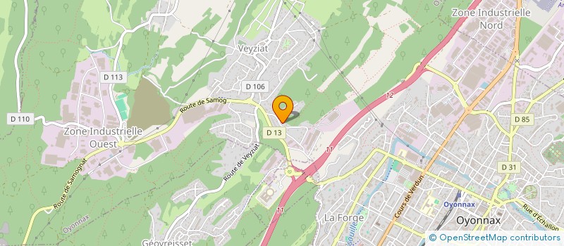 localisation de l'entreprise MONSIEUR MATHIEU PERRET à OYONNAX