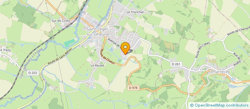 localisation de l'entreprise MONSIEUR MATHIEU PERRET  SAINT-LEGER-SUR-DHEUNE