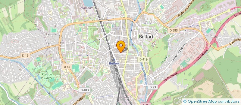 localisation de l'entreprise MONSIEUR MATHIEU PERRIOT  BELFORT